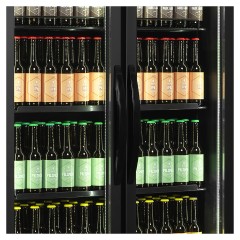 ШКАФ ХОЛОДИЛЬНЫЙ СО СТЕКЛОМ TEFCOLD FS890H BLACK