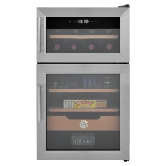 Винный шкаф - хьюмидор Zugel ZTH80DX нержавеющая сталь