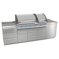 Модульная кухня для встраиваемого гриля КАМИК Бета 2680*610*890