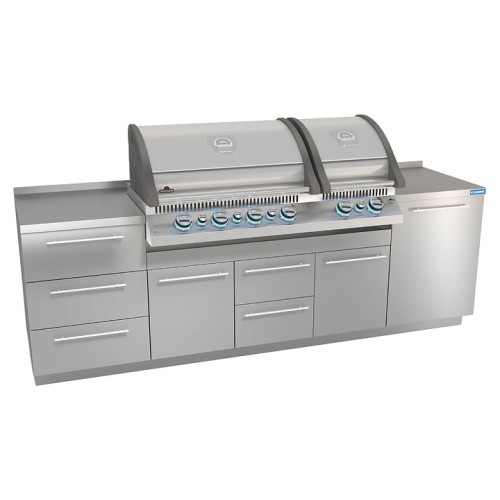 Модульная кухня для встраиваемого гриля КАМИК Бета 2680*610*890