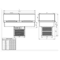 Витрина кондитерская Finist GLASSIER LUX GL812-13/55/5