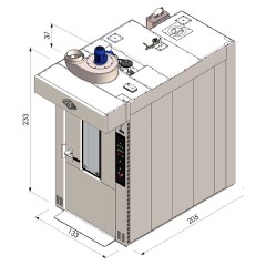 Печь ротационная WLBake ROTOR PRO (платформа)