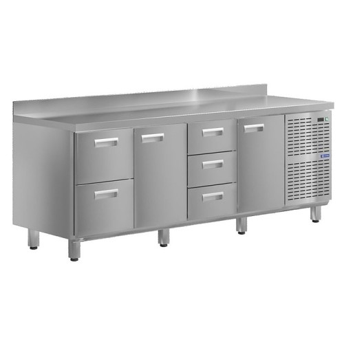 Стол холодильный KAYMAN КСХ-2131/70 (2 двери, 5 ящиков)