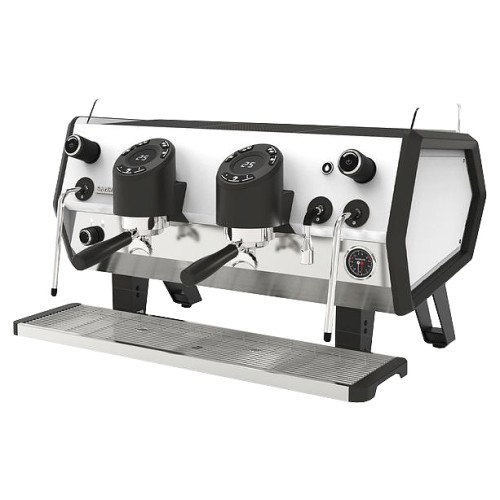 Кофемашина Sanremo D8 2GR Cold Touch, экономайзер, черная, белая