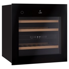 Винный шкаф Lex LWD6036BL dual zone PP черный
