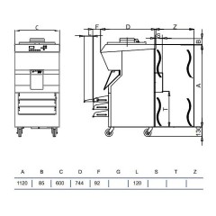 Батч-фризер для мороженого STAF59 BFX400 W