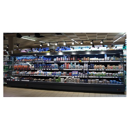 Горка холодильная ENTECO MASTER НЕМИГА П CUBE1 Н ВСн-0,53-2,5-1-5Х (встроенный агрегат) с глухими боковинами