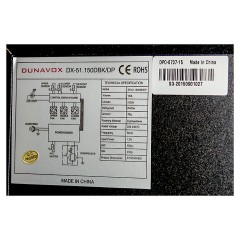 Винный шкаф Dunavox DX-51.150DBK/DP