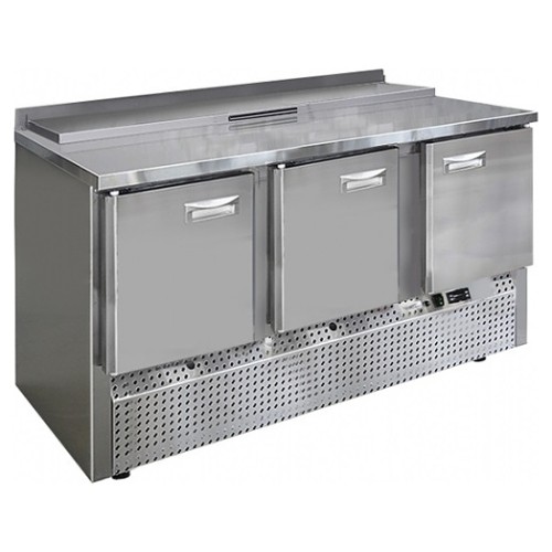 Стол холодильный для салатов Finist СХСнс-700-3(1/6) (нижний холодильный агрегат) с крышкой