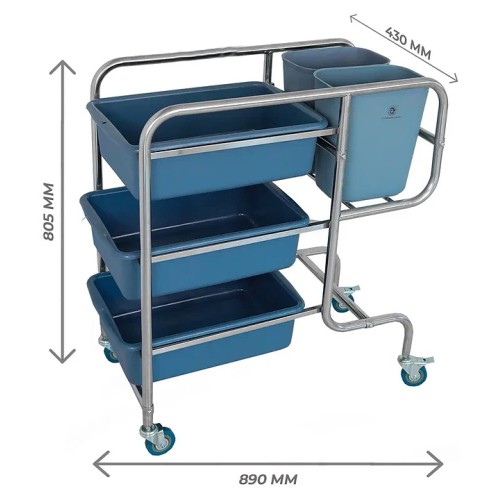 Тележка для сбора посуды Rosso X1212