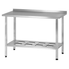 Стол производственный Mecon Norma Ral СПРн 1500х700х860 мм, полка-решетка, ножка профильная, с бортом