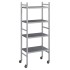 Стеллаж-тележка мобильный POLAIR LOAD.ME.MOBILE INOX МI18.4.40.11 400х1850х1100 мм