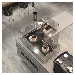 Встраиваемая угловая кондитерская витрина Finist Glassier GС-13/7/3