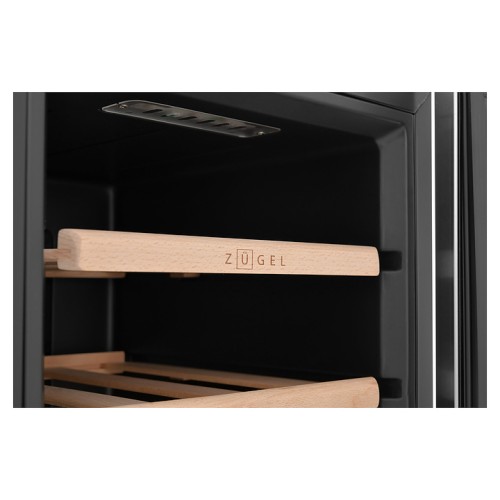 Винный шкаф Zugel ZTWF121B черный
