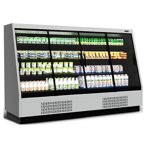 Горка холодильная Carboma F16-08 VV 2,5-1 0300 STANDARD фронт X1 версия 2.0 9006-9005