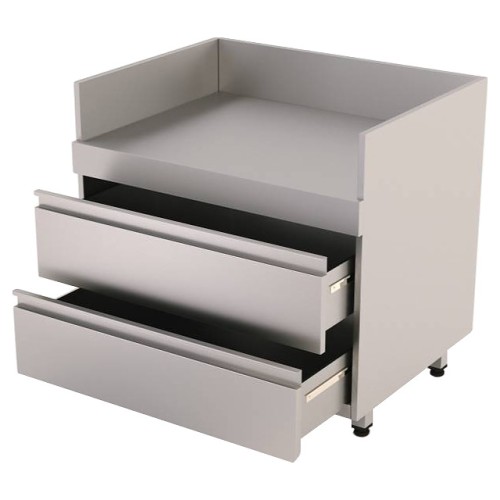 Тумба для встраиваемого гриля ANGUS КАМИК BULL БЛ-348646 790*610*890 с 2 выдвижными ящиками