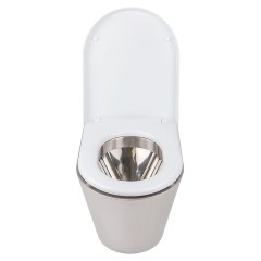 Унитаз антивандальный Oceanus 1-002(P) (нерж. сталь) P-выход