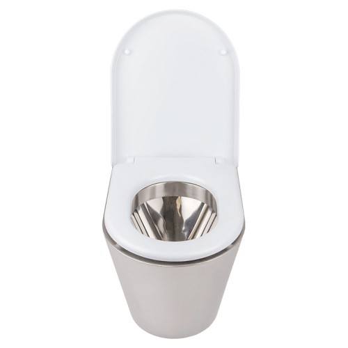 Унитаз антивандальный Oceanus 1-002(P) (нерж. сталь) P-выход