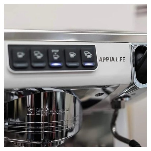 Кофемашина автоматическая Nuova Simonelli Appia Life 2gr V 220V white+high groups+economizer+cup warmer