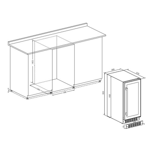 Шкаф винный Temptech Prestige PRESX30SB-24