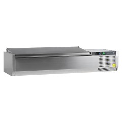 ВИТРИНА ХОЛОДИЛЬНАЯ НАСТОЛЬНАЯ TEFCOLD VK38-120 S/S LID