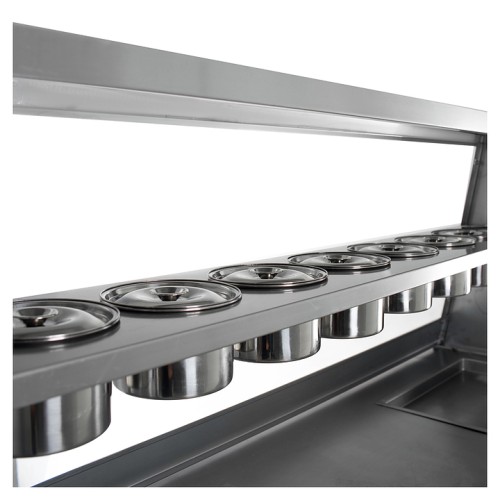 Фризер для жареного мороженого Foodatlas KCB-2F (контейнеры, стол для топпингов)