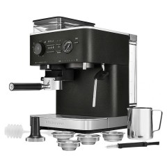 Эспрессо кофемашина полуавтоматическая KitchenAid 5KES6551EBK чугун