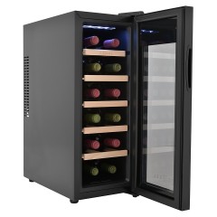 Винный шкаф Zugel ZTWF122B черный
