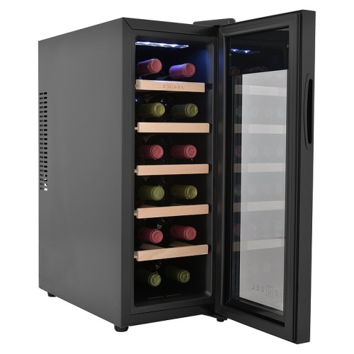 Винный шкаф Zugel ZTWF122B черный