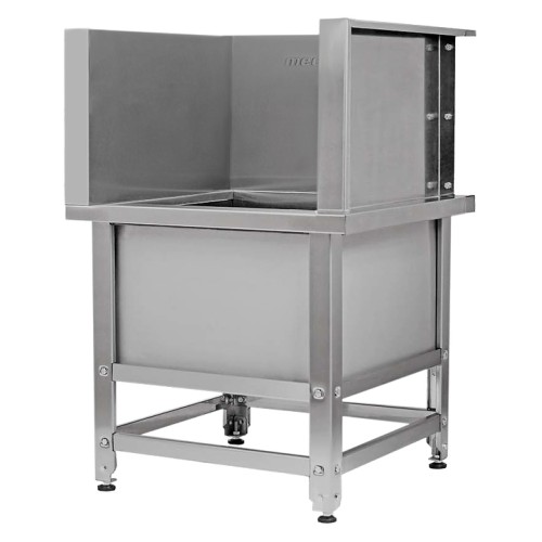 Ванна моповая Mecon Norma Inox ВМСн 530х530х500 (800) мм П-образная облицовка, ножка угловая