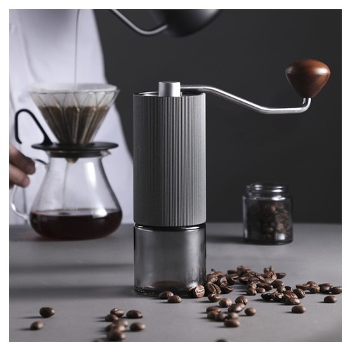 Кофемолка механическая ZeroHero S02 серая
