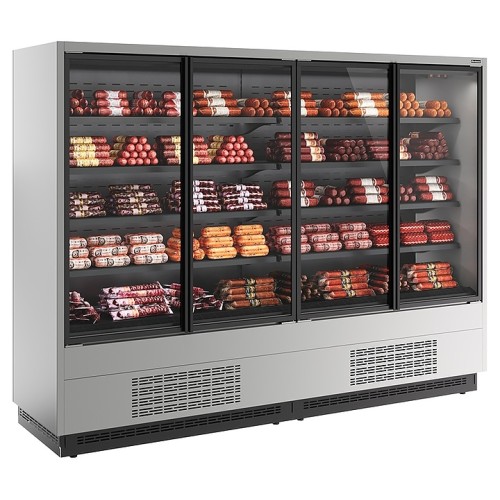 Горка холодильная Carboma FC 20-07 VV 2,5-1 версия 2.0 Standard 0300 (фронт X1, бок металл) 9006-9005