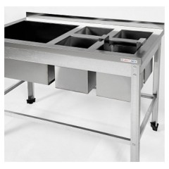 Ванна моечная для яиц Restoinox ВМСЯ-1/5-Б-ЭН+ВМС-1/5-Б-ЭН (каркас нержавеющий)