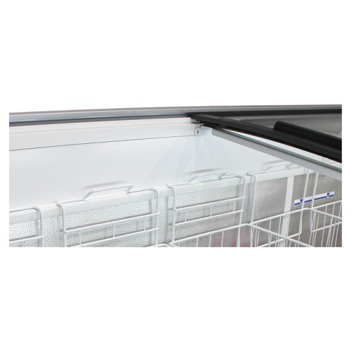 Ларь морозильный с гнутыми раздвижными стеклами Бирюса Б-CF68