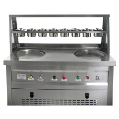 Фризер для жареного мороженого Foodatlas KCB-2Y (контейнеры, световой короб, стол для топпингов)