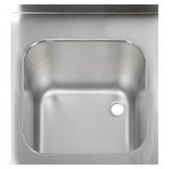 Ванна моечная Luxstahl ВМ2 12/7/8.5 (стл.430-0.8) без фартука