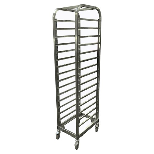 Тележка-шпилька для противней ЦМИ Профи ШпП(пр40*60-15)-38/54/180, нерж. колёса Ø100 (под противня 400х600)