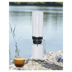 Кофеварка аккумуляторная ZeroHero Heropresso Coffee Maker (Heated Edition) (7500 мА·ч 80 мл) белая