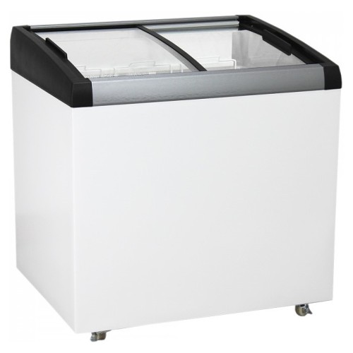 Ларь морозильный с гнутыми раздвижными стеклами Бирюса Б-CF23