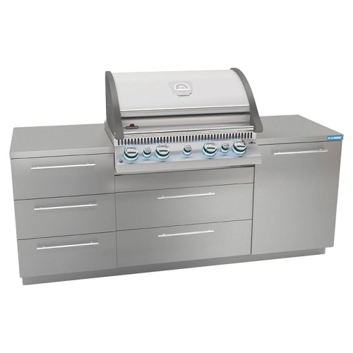 Модульная кухня для встраиваемого гриля КАМИК Альфа 2103*610*890