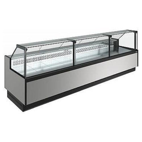 Витрина холодильная Carboma Bavaria 4 GC110 SM 3,75-1 версия 2.0 9006-9005 (без боковин)