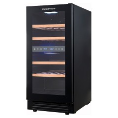 Винный шкаф Cellar Private CP027-2TBH черная дверь со скрытой рукояткой