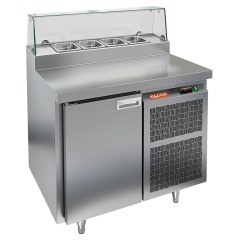 Стол для пиццы HICOLD PZ2-1/GN (1/6Н) СТЕКЛО