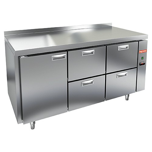 Стол холодильный HICOLD GN 122/TN P с бортом (выносной агрегат)