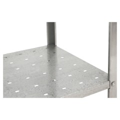 Стол производственный Mecon Base СПРб 1000х700х860 мм, с бортом