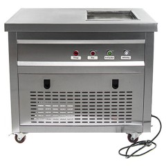 Фризер для жареного мороженого Foodatlas KCB-1F (световой короб, стол для топпингов)