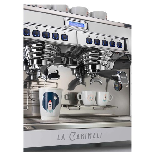 Кофемашина Carimali Bubble BU-E2-H-02 2 Gr высокие группы+экономайзер, белая