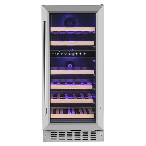 Винный шкаф Temptech Premium WPQ38DCS нерж. сталь