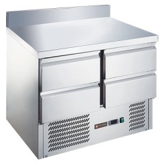 Стол холодильный Tatra TRTGNLD4 TN SB (нижний агрегат) с бортом