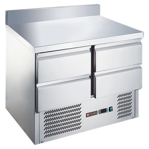 Стол холодильный Tatra TRTGNLD4 TN SB (нижний агрегат) с бортом